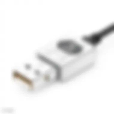 USB to RS-485 Adapter Connections Detailed view of a USB to RS-485 adapter showcasing the ports and connections.