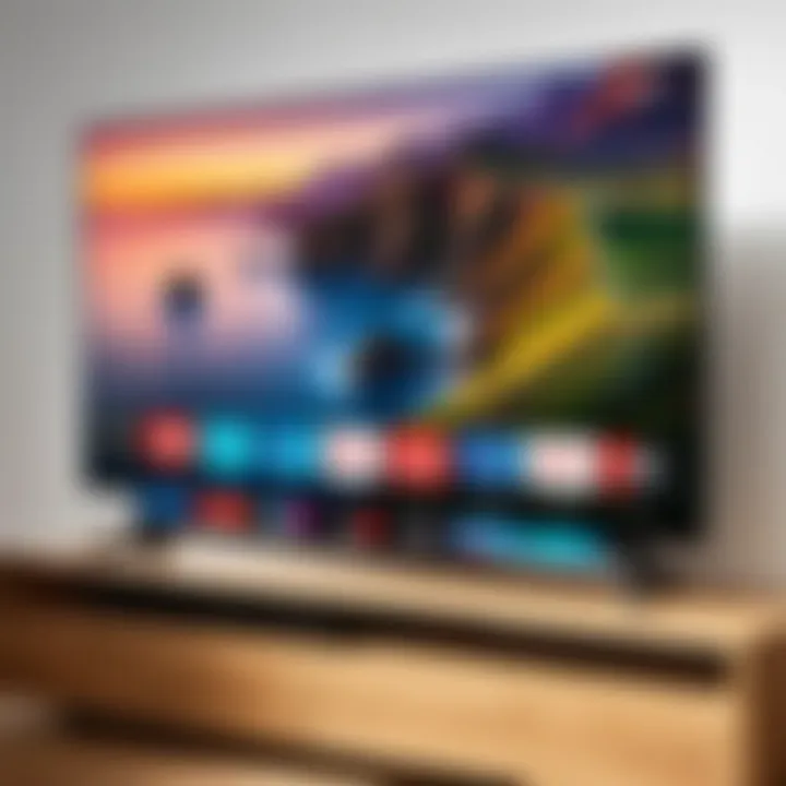 Illustration of the connectivity ports available on the Vizio Smart TV.