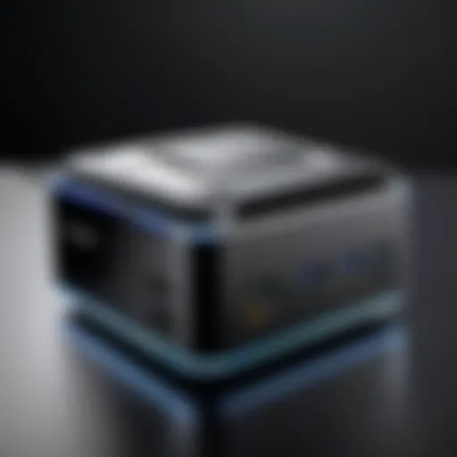 A sleek VR ready mini PC showcasing advanced design and technology.