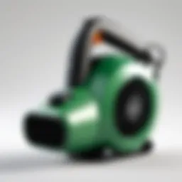 Wired leaf blower showcasing sleek design and ergonomic features.