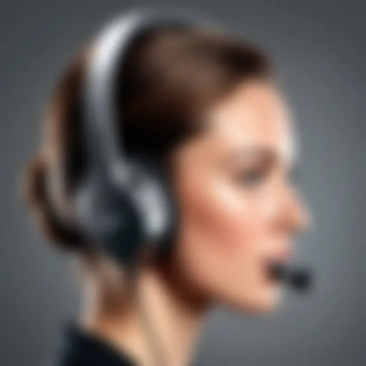 Wireless headset integrated with a PA system for clear communication.