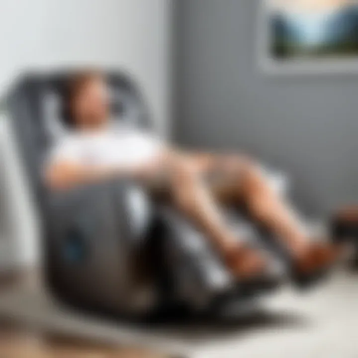 User comfortably relaxing in an X Rocker recliner