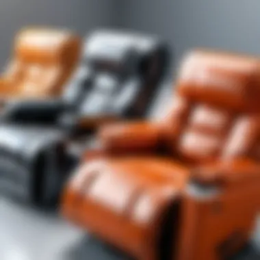 Different models of X Rocker recliners displayed