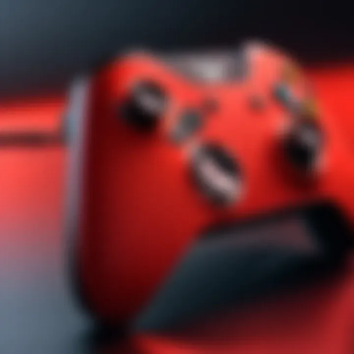 Xbox Pulse Red in action during an intense gaming session, demonstrating its performance